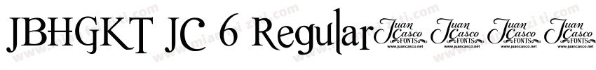 JBHGKT JC 6 Regular字体转换